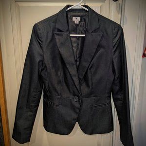 Worthington Women's Blazer Single Button Black Size 4 SM